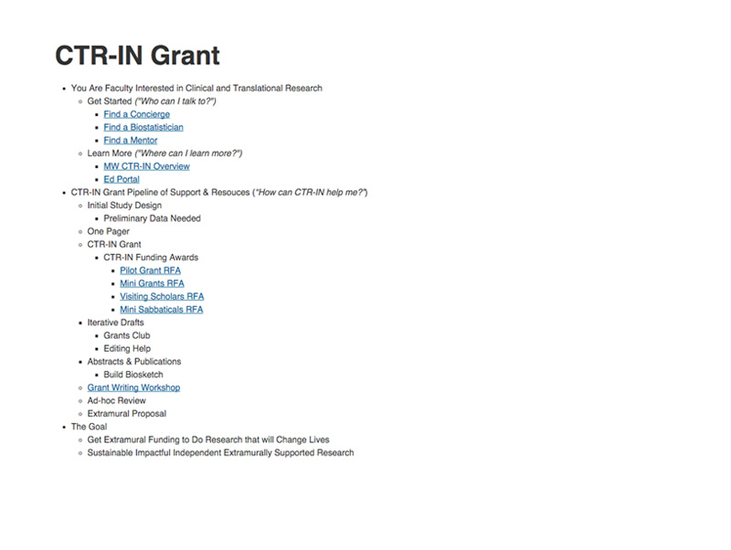 CTR-IN Grant